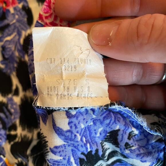 Paris Blues Vintage Floral Polka Dot 2 Piece Outfit Size Small / 5 - Picture 8 of 10